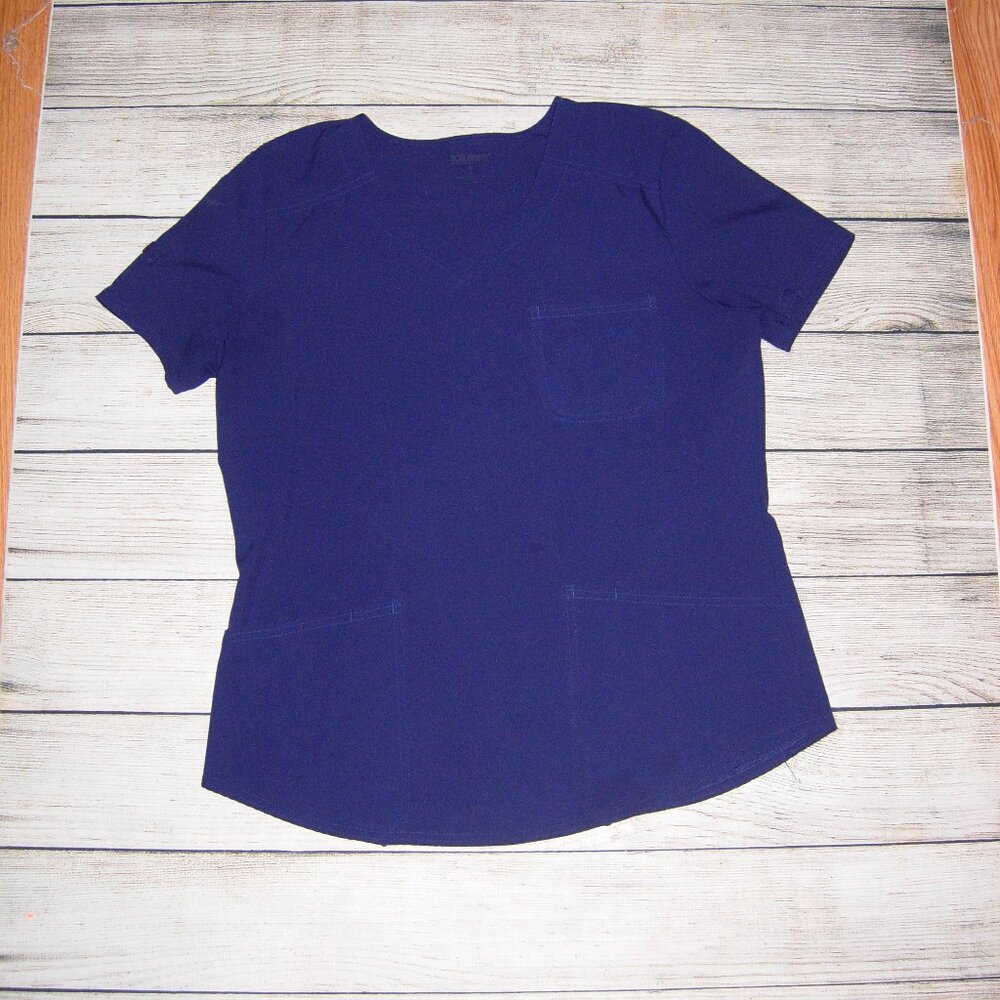 Scrubstar Indigo V-Neck Essential Scrub Top M